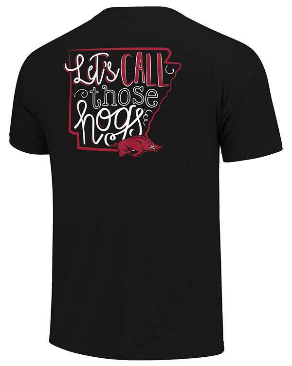 Let'S Call Those Hogs Short Sleeve Full Size Arkansas Razorbacks Hoodie Sweatshirt Shirt Gift For Ncaa Fans