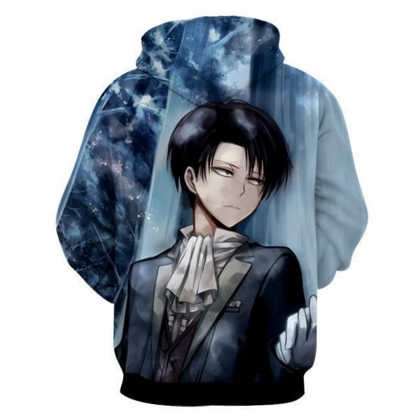 Levi Ackerman Attack On Titan Custom All Over Print 3D Hoodie - Image 2