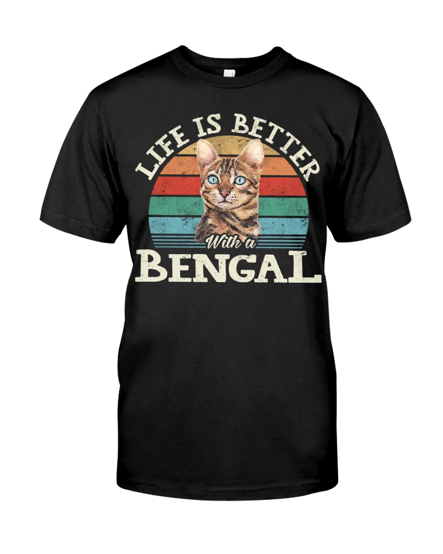 Life Is Better With A Bengal Vintage Style T-Shirt, Cute Hoodie And Chic Sweatshirt