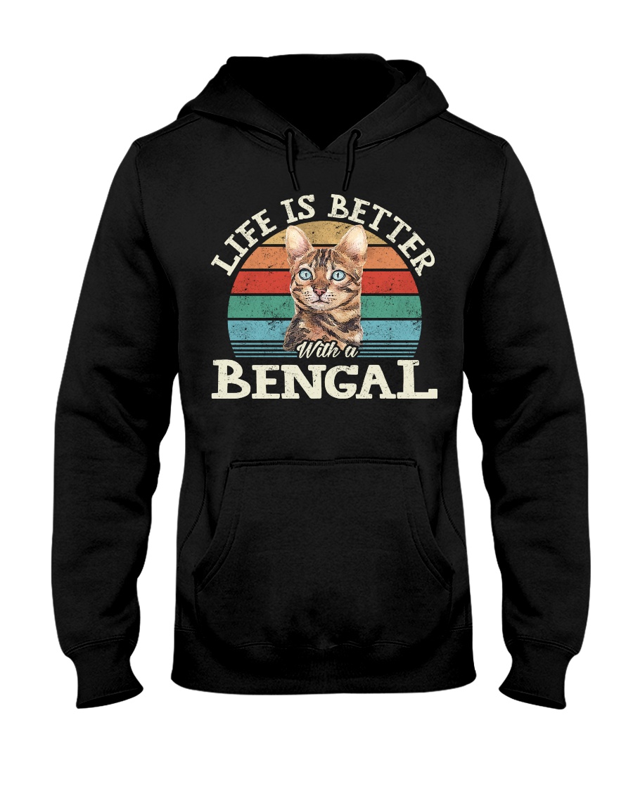 Life Is Better With A Bengal Vintage Style T-Shirt, Cute Hoodie And Chic Sweatshirt - Image 2