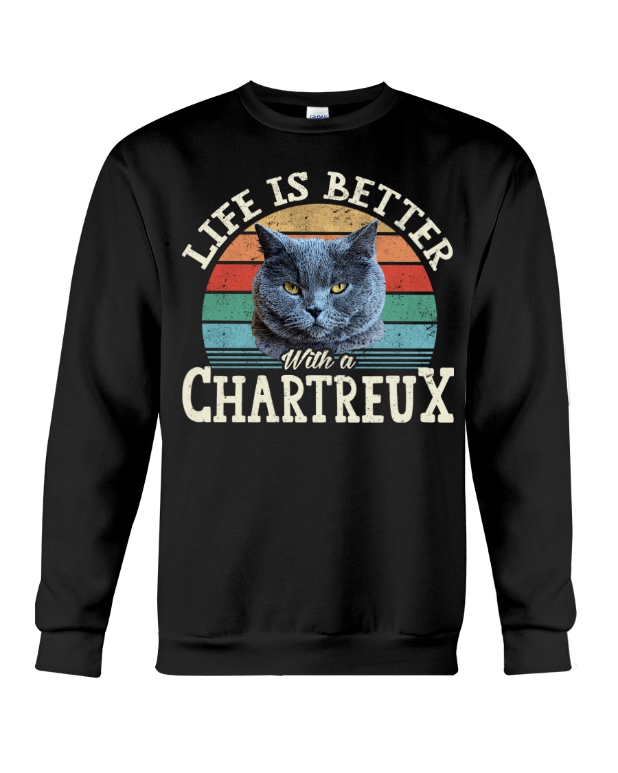 Life Is Better With A Chartreux Premium T-Shirt, Chic Hoodie And Cool Crewneck - Image 4