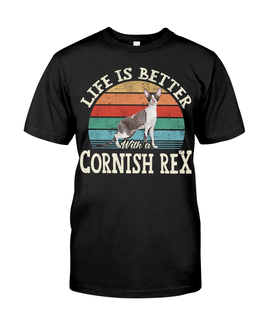 Life Is Better With A Cornish Rex Cute T-Shirt, Comfy Hoodie And Warm Sweatshirt