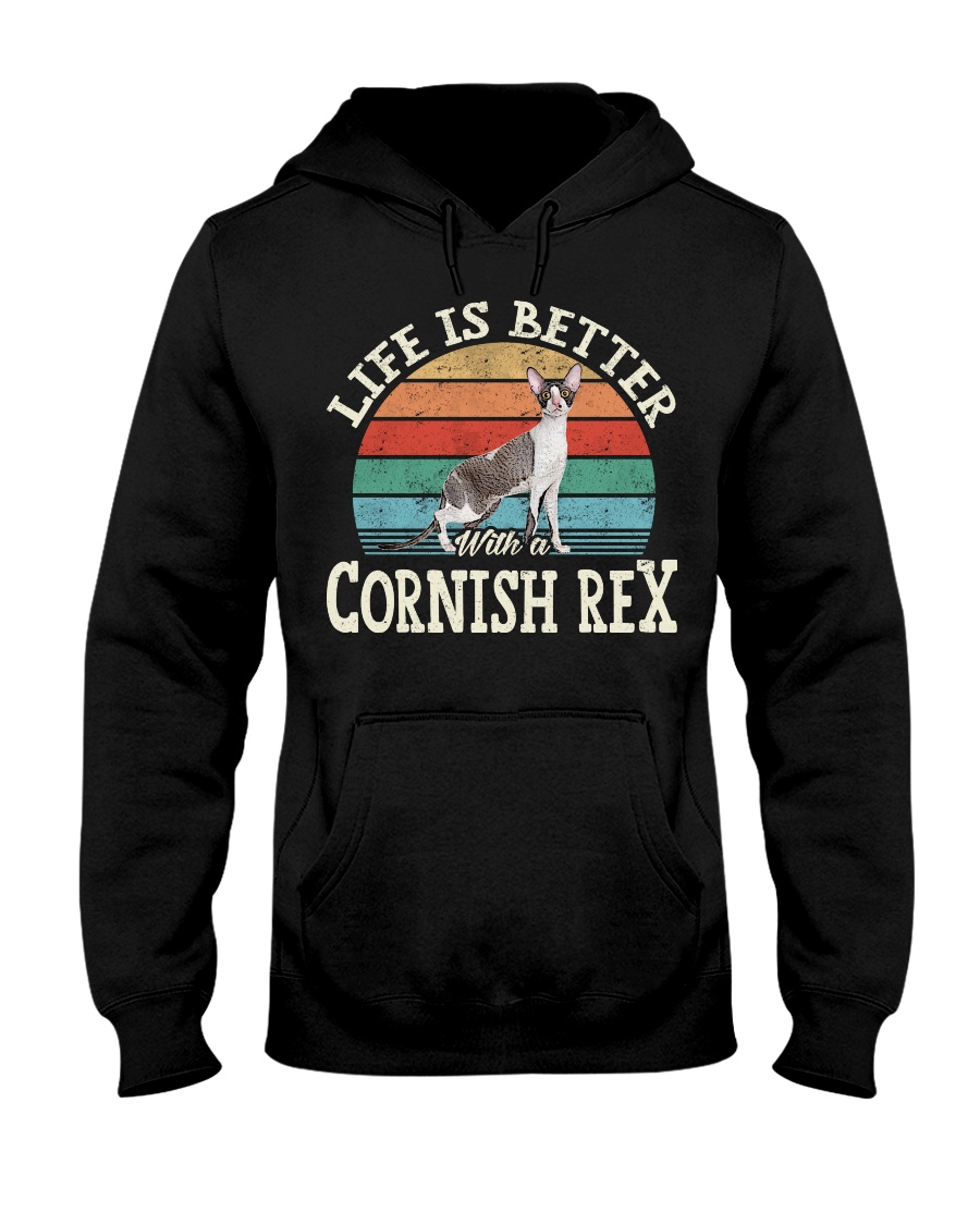 Life Is Better With A Cornish Rex Cute T-Shirt, Comfy Hoodie And Warm Sweatshirt - Image 2