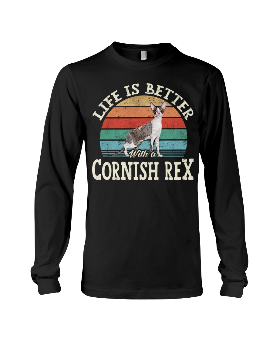 Life Is Better With A Cornish Rex Cute T-Shirt, Comfy Hoodie And Warm Sweatshirt - Image 3