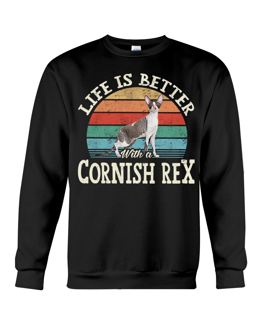 Life Is Better With A Cornish Rex Cute T-Shirt, Comfy Hoodie And Warm Sweatshirt - Image 4