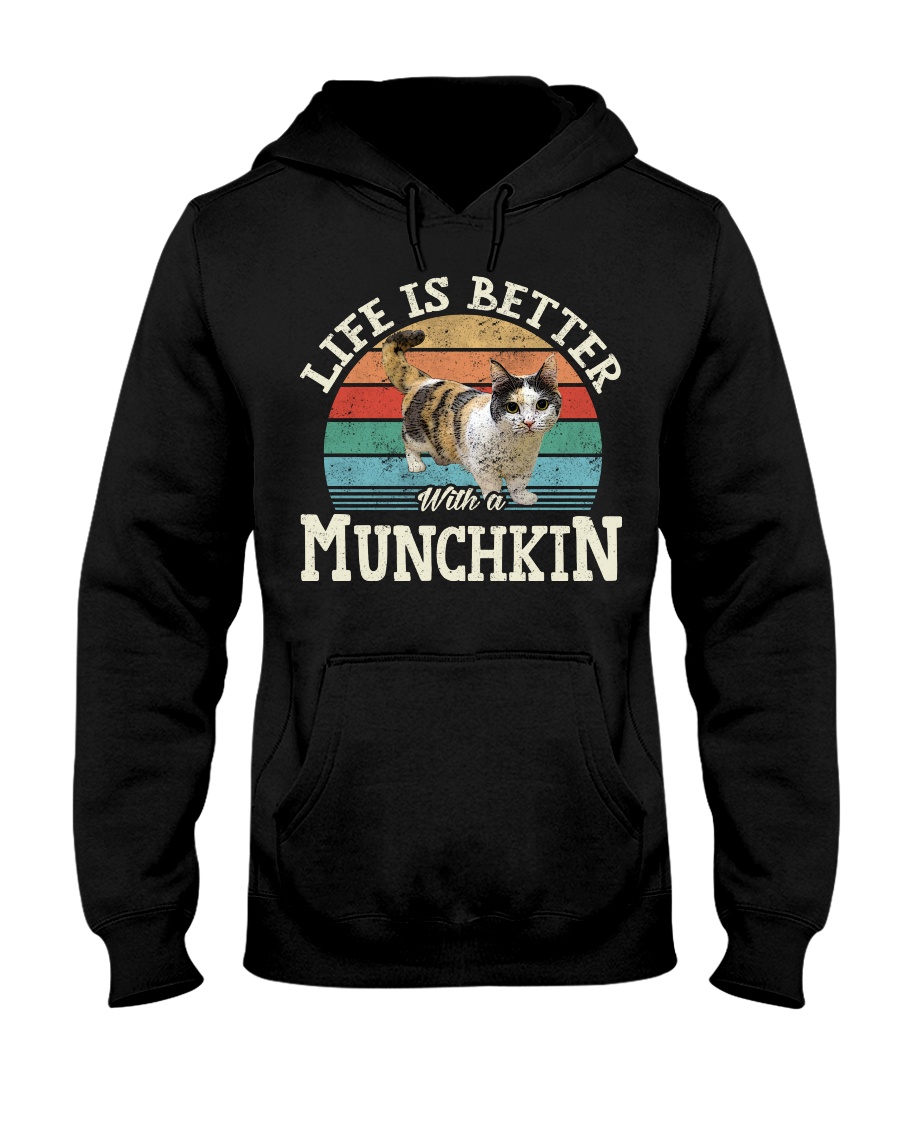 Life Is Better With A Munchkin Chic T-Shirt, Comfortable Hoodie And Warm Sweatshirt - Image 2