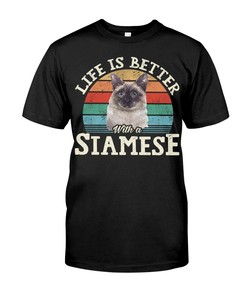 Life Is Better With A Siamese Chic T-Shirt, Cozy Hoodie And Warm Sweatshirt