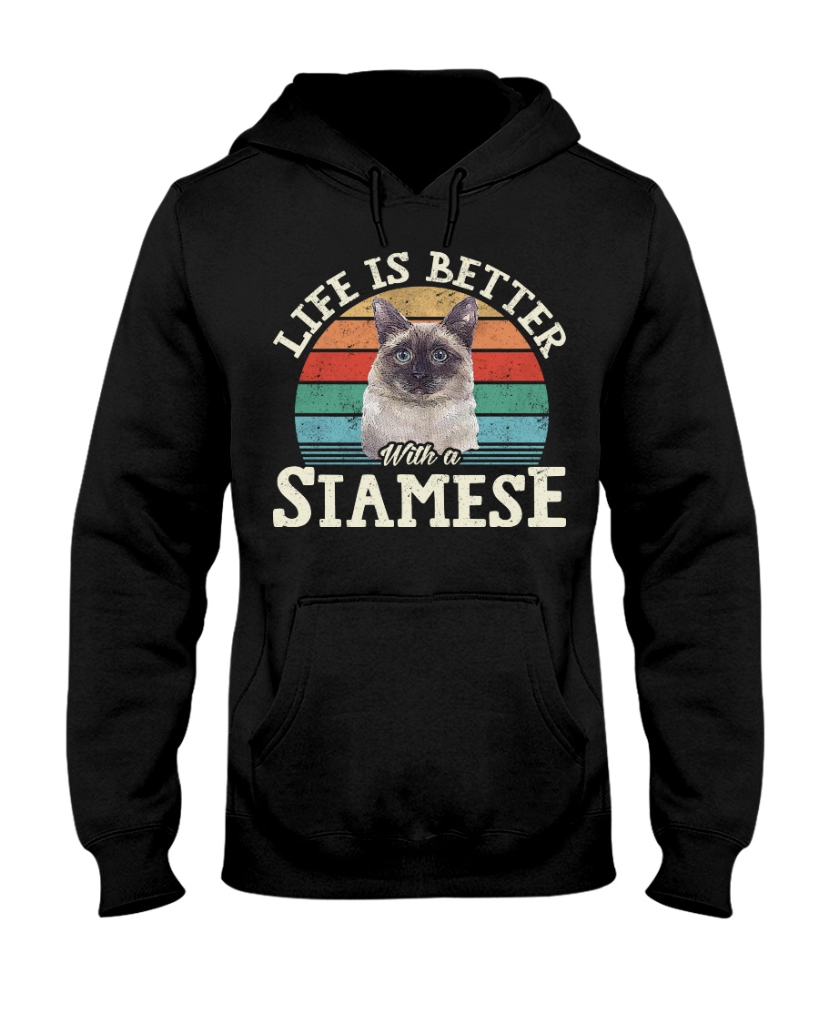 Life Is Better With A Siamese Chic T-Shirt, Cozy Hoodie And Warm Sweatshirt - Image 2