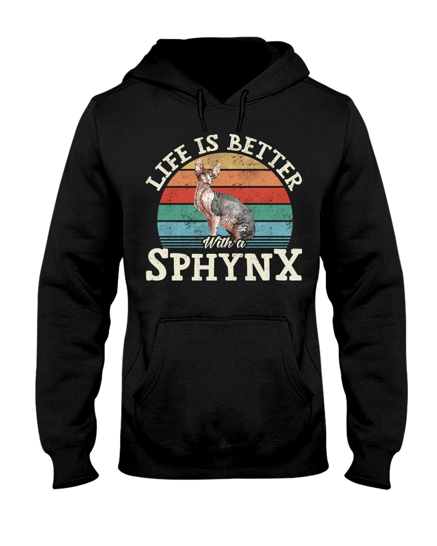Life Is Better With A Sphynx Vintage Style T-Shirt, Chic Hoodie And Cool Sweatshirt - Image 2
