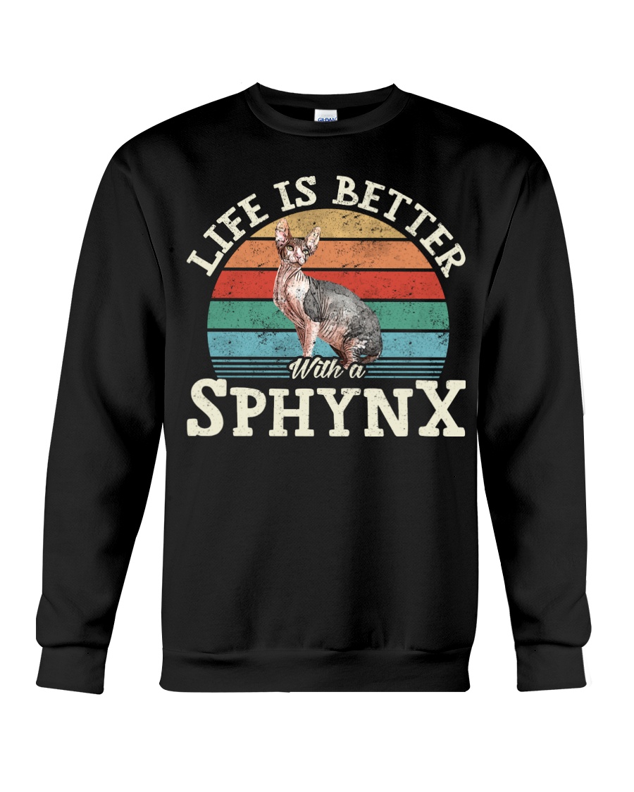 Life Is Better With A Sphynx Vintage Style T-Shirt, Chic Hoodie And Cool Sweatshirt - Image 4