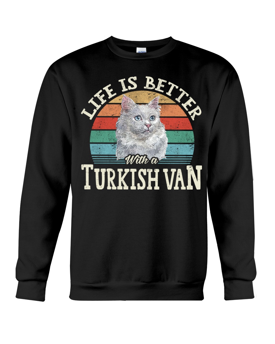 Life Is Better With A Turkish Van Unique T-Shirt, Cozy Hoodie And Warm Crewneck - Image 4