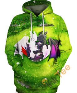 Light Fury and Toothless Legends of Berk Hoodie 3D