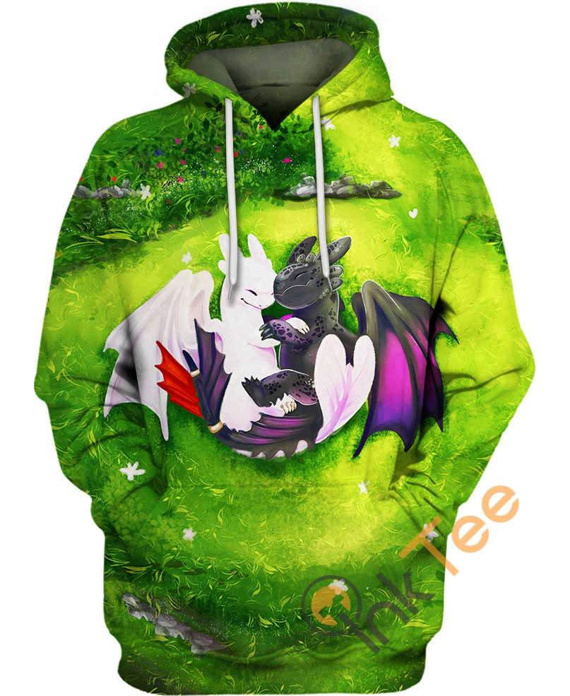 Light Fury and Toothless Legends of Berk Hoodie 3D