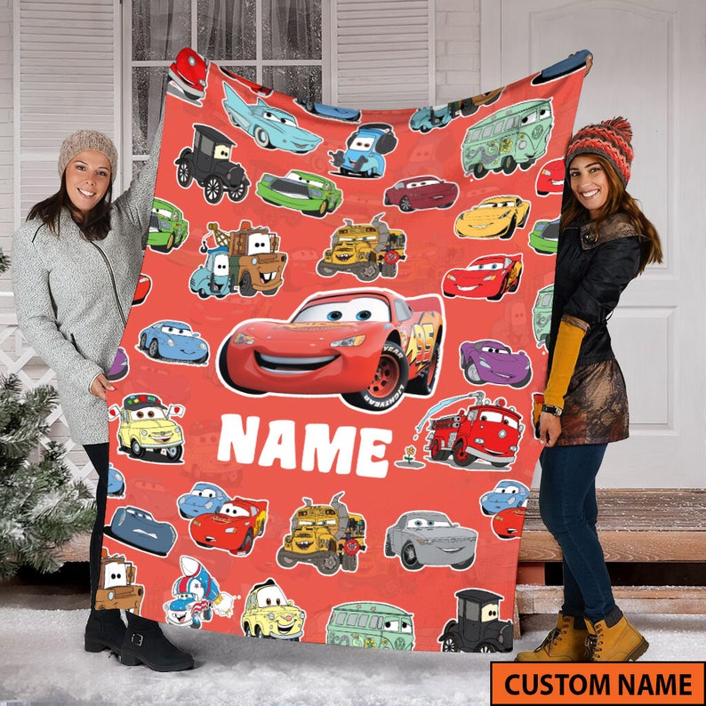 Lightning McQueen and Friends Blanket - Cars Movie Fun and Soft Gift for Kids - Image 2