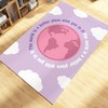 Lilac Trippy Abstract Groovy Rug - Y2k Funky Wavy Aesthetic Rug, Cute Retro Rug with Non-Slip Bathroom Rugs Washable