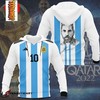 Lionel Messi Argentina World Cup All Over Print 3D Hoodie with Messi Quote