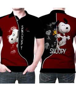 Live the happy-go-lucky life like Snoopy and Woodstock with their Happy Together 3D All Over Print Polo Shirt