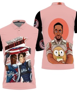 Lock Eyes with Falcon and the Winter Soldier with Polo Shirt All Over Print 3D T-Shirt