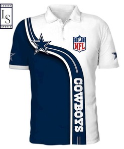 Long Sleeve Dallas Cowboys NFL Polo Shirt for Fans