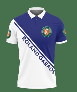 Look Bold and Confident with Our 3D Printed Roland Garros Nqp-Ht Polo Shirt Ver 1 (Blue)
