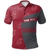 Look Bold in the NCAA Washington State Cougars Red and Grey Special Polo Shirt with Custom Text