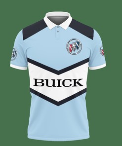 Look Dashing in Our Blue 3D Printed Buick Ttt-Ht Polo Shirt Ver 1 Made from Breathable Fabric