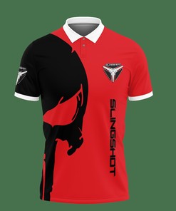 Look Fresh and Elegant in Our 3D Printed Slingshot Nct-Va Polo Shirt Ver 1 (Red)