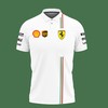Look Great In Our 3D Printed Scuderia Ferari F1 Nth-Ht Polo Shirt Ver 1 (White)