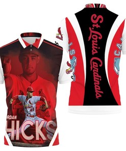 Look Like a True Fan with Jordan Hicks' Number 49 on Your All-Over Print Polo Shirt
