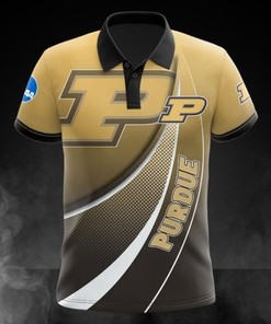 Look Sharp and Stylish with the NCAA Purdue Boilermakers Gold Polo Shirt with Breathable Fabric