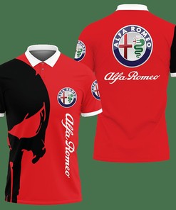 Look Sharp in Red: 3D Printed Alfa Romeo Ttt-Hl Polo Shirt Ver 1 with Personalized Design