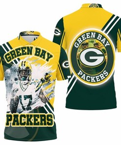 Look Stylish and Comfortable in This Davante Adams 17 Green Bay Packers for Fans 3D All Over Print Polo Shirt with
