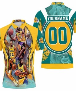 Look Your Best with the LA Lakers Player Photo Western Conference 3D All Over Print Polo Shirt