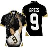 Look sharp on game day in the Champion Drew Brees New Orleans Saints Golden Signed Polo Shirt
