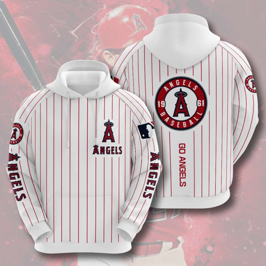 Los Angeles Angels Unisex 3D Hoodie with All Over Print Design