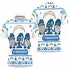 Los Angeles Chargers Ugly Sweatshirt meets 3D Printed All Over Print Polo Shirt