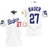 Los Angeles Dodgers Bellinger 35 2020 Championship Golden Edition White Jersey Inspired Style 3D Print Polo Shirt