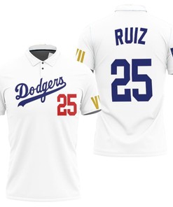 Los Angeles Dodgers Ruiz 25 And Their 2020 Championship Victory In Style 3D All Over Print Polo Shirt