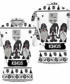 Los Angeles Kings Ugly Sweatshirt and Athleisure 3D All Over Print Polo Shirt for a cozy winter night