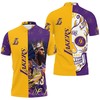 Los Angeles Lakers #23 Lebron James NBA Western Conference Skull Logo Polo Shirt with All Over 3D Print Design
