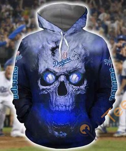 Los Angeles Lakers Hoodie 3D All-Over Print Skull Art NBA Gift