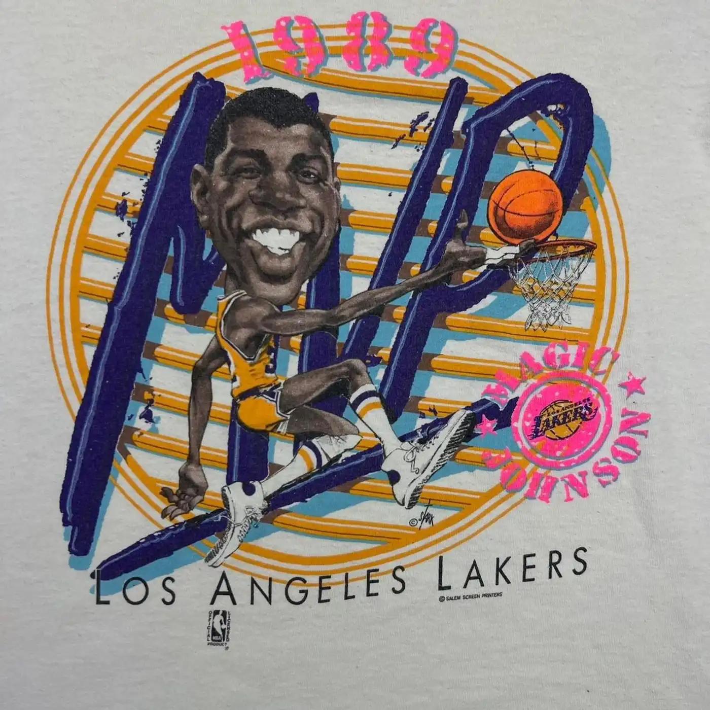 Los Angeles Lakers Magic Johnson Mvp 1989 Bna T Shirt Hoodie Sweatshirt Gift For Fans - Image 2