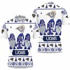 Los Angeles Rams Ugly Sweatshirt meets Personalized 3D All Over Print Polo Shirt