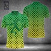 Louis Vuitton Green Apple Luxury Polo Shirt in Breathable Fabric with Polo Collar