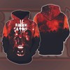 Louisiana Ragin Cajuns Horror Movies Halloween All Over Print 3D Hoodie