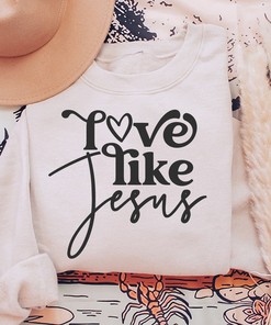 Love Like Jesus Religious Christian T-Shirt with Quotes and Inspirational Design