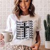 Love Never Fails Christian Religious T-Shirt with Bible Verse and Cross Design