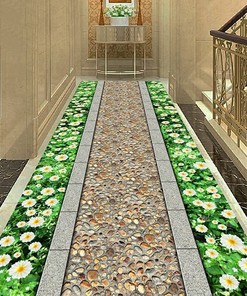Low-Profile Non-Slip Entrance Rug in Brown Color for Indoor Use: A Subtle and Sophisticated Addition to Your Home
