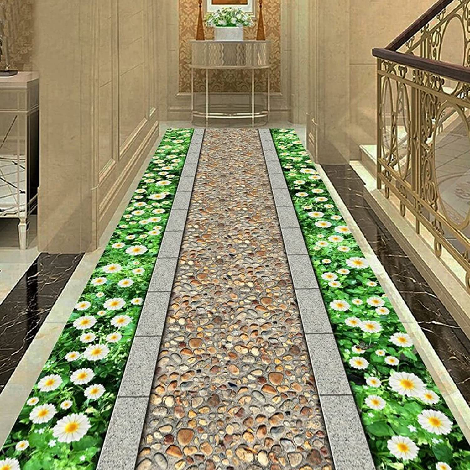 Low-Profile Non-Slip Entrance Rug in Brown Color for Indoor Use: A Subtle and Sophisticated Addition to Your Home