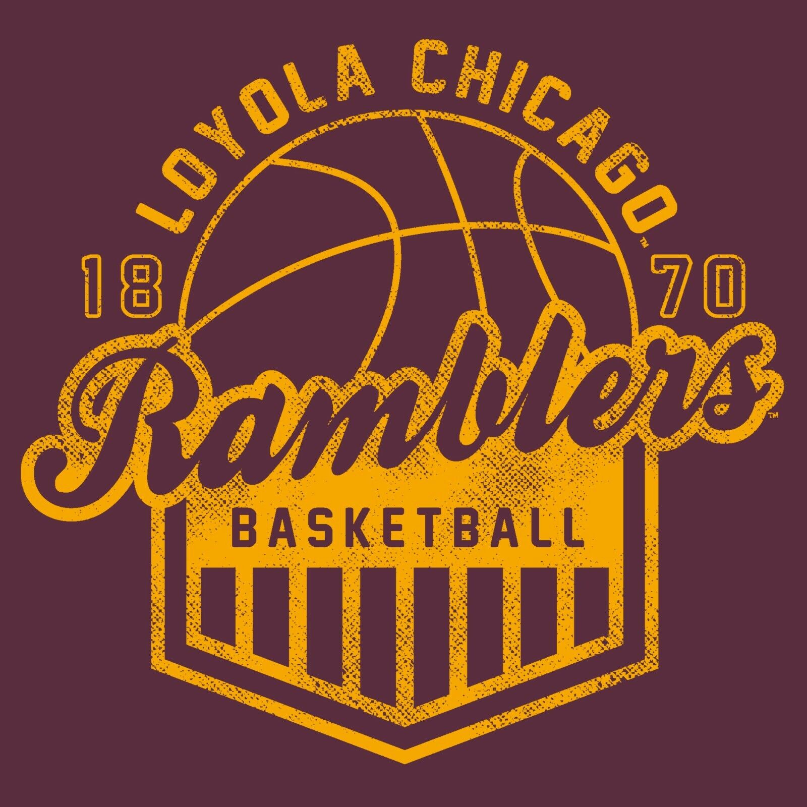 Loyola University Ramblers Plaid Circle Shirt, Loyola Vintage Sweatshirt - Image 2